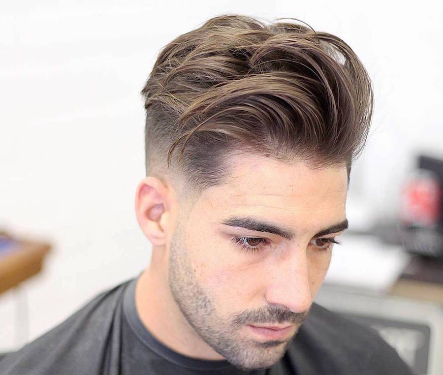 Hairstyle with long top and short sides