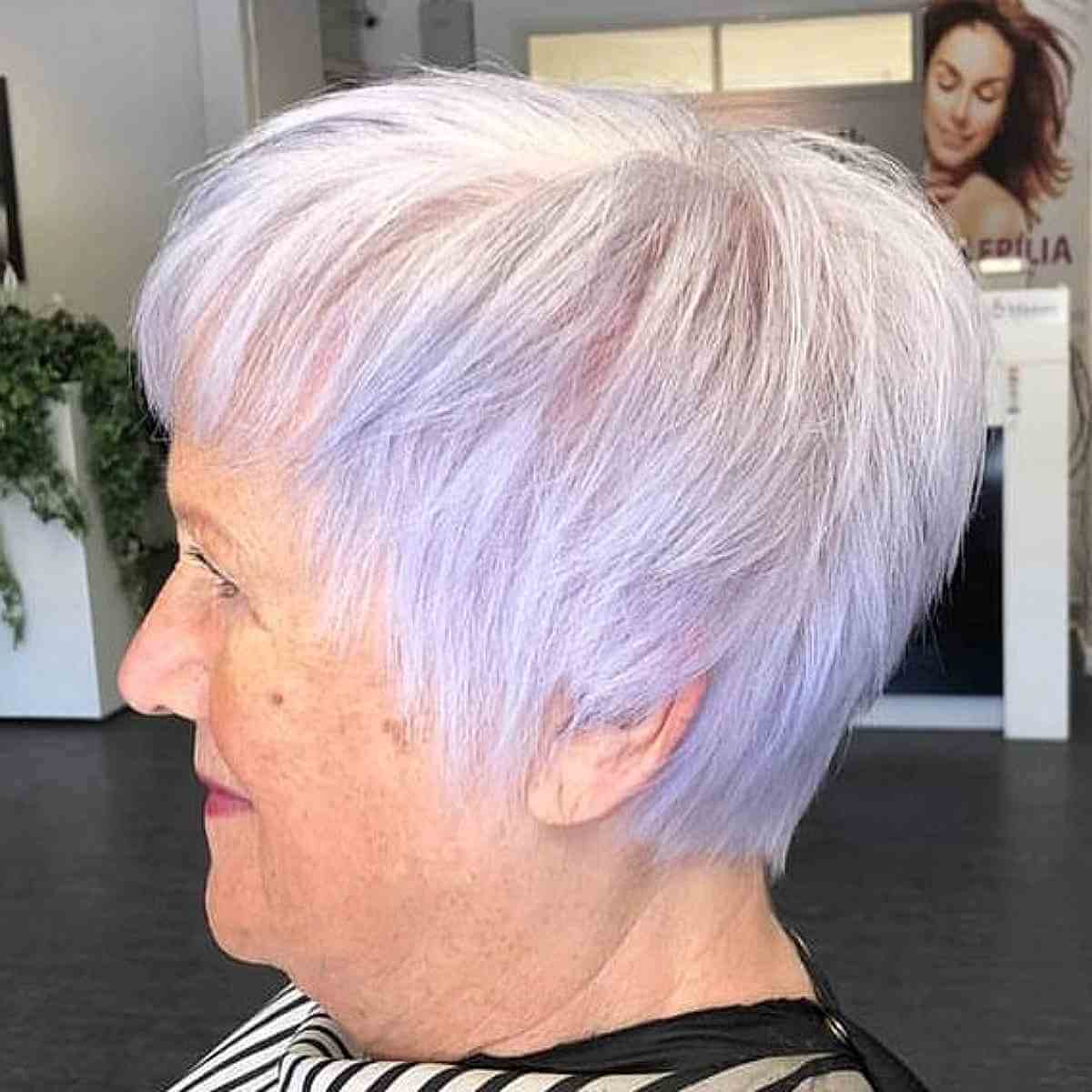 older short hairstyles for fine hair over 60
