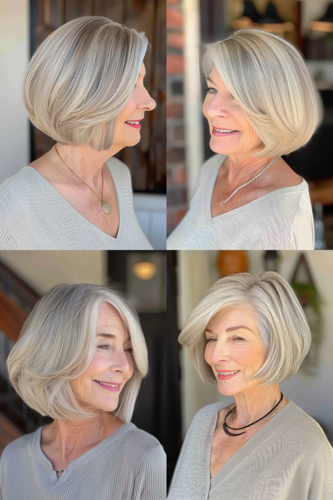 short hairstyles for older women with thin hair