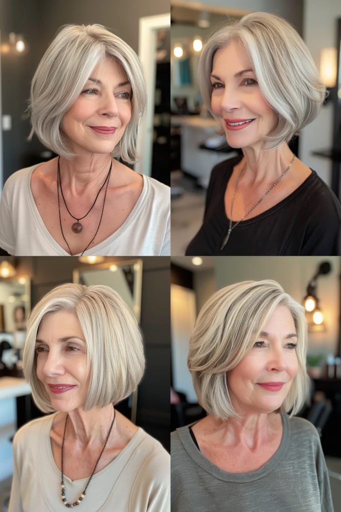 short hairstyles for older women with thin hair