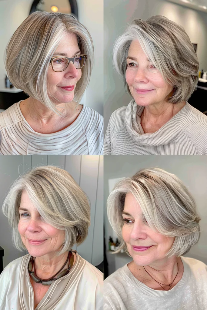 short hairstyles for older women with thin hair