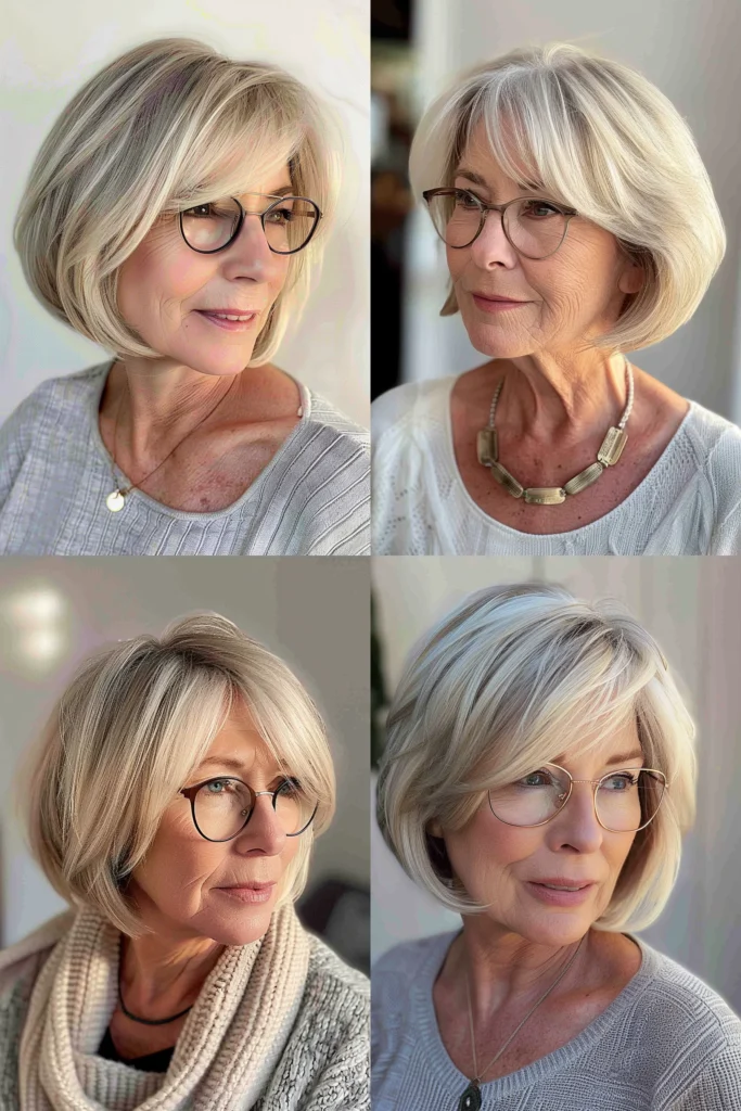 short hairstyles for older women with thin hair