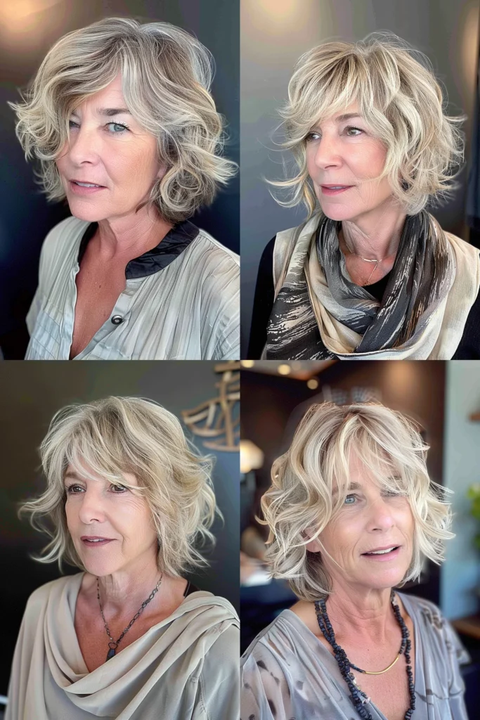 short hairstyles for older women with thin hair