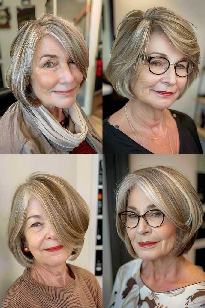 short hairstyles for older women with thin hair