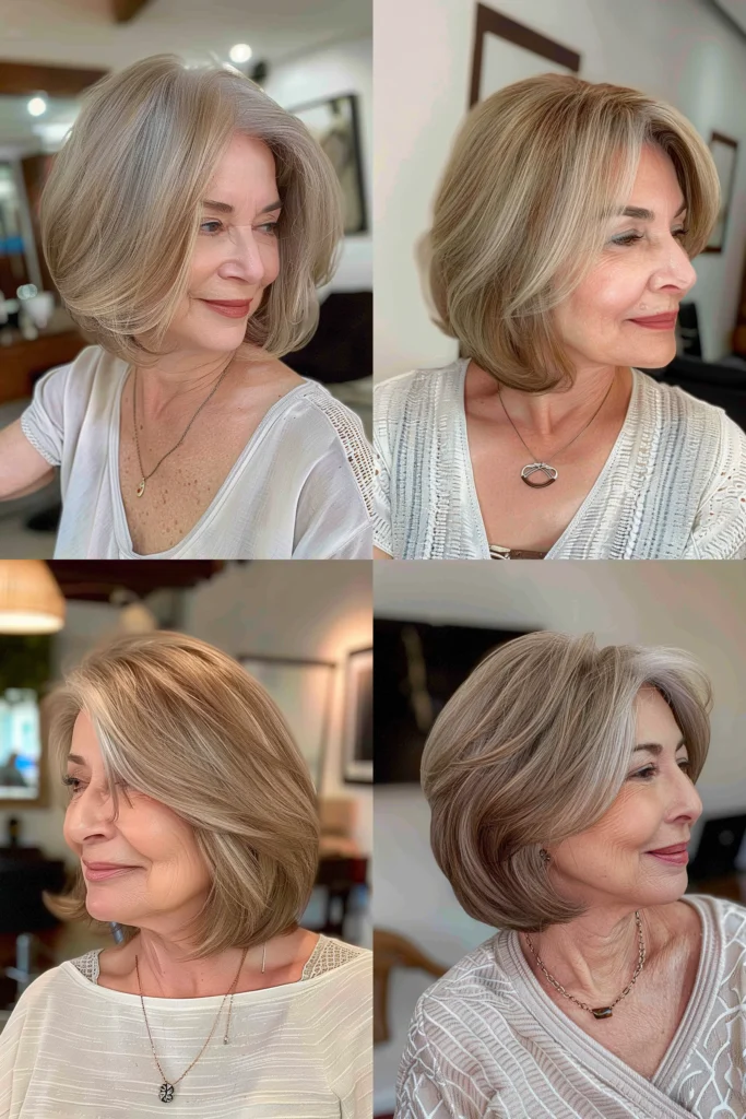 short hairstyles for older women with thin hair