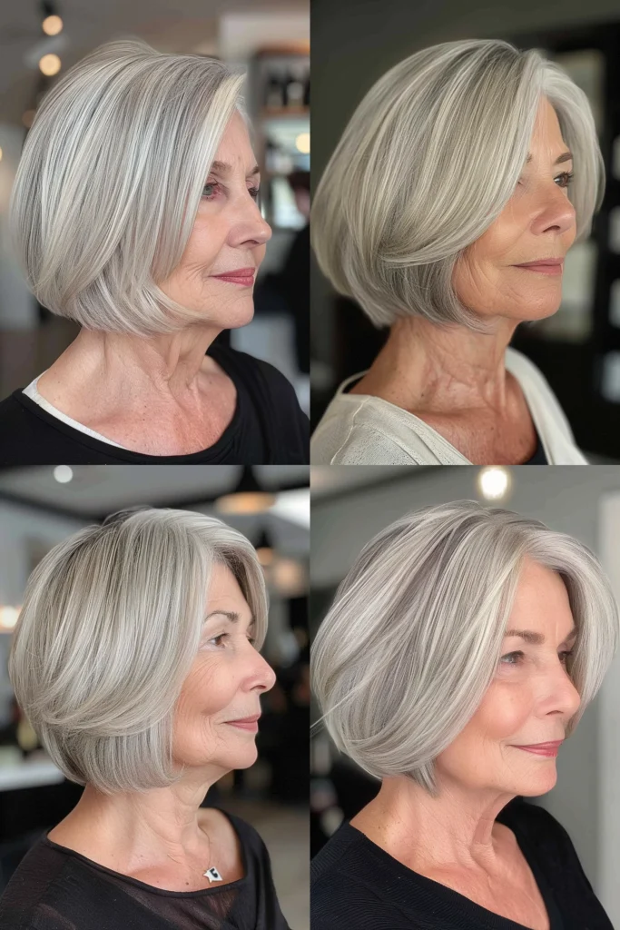 short hairstyles for older women with thin hair