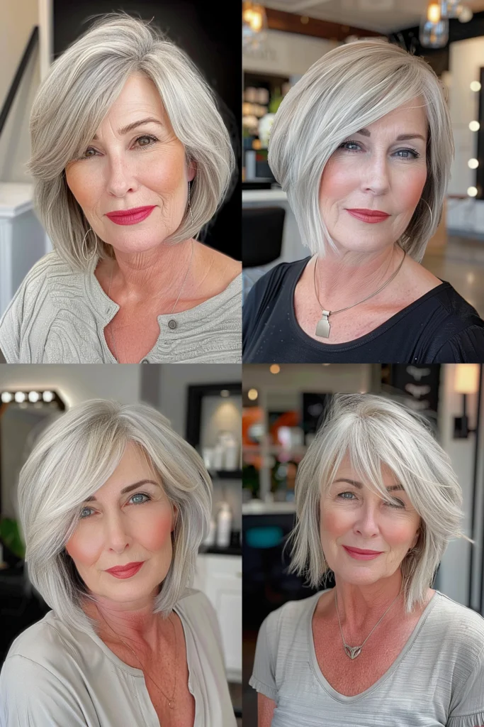 short hairstyles for older women with thin hair