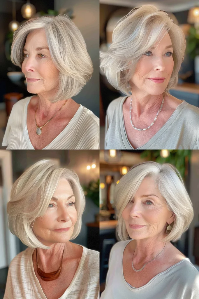 short hairstyles for older women with thin hair