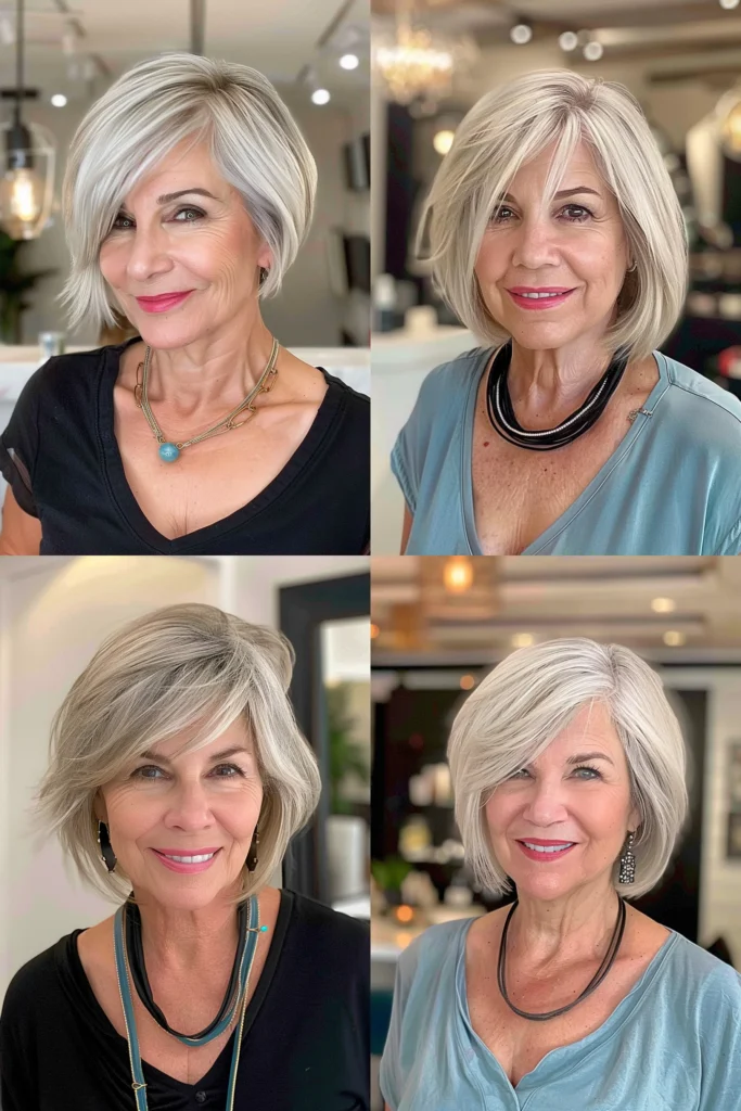 short hairstyles for older women with thin hair