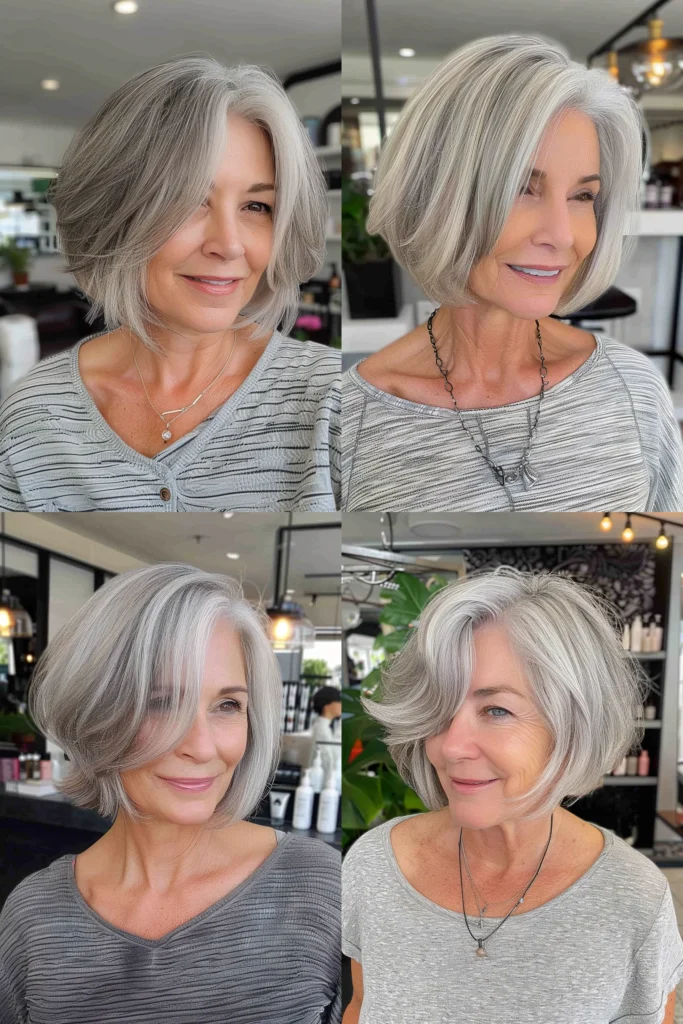 short hairstyles for older women with thin hair