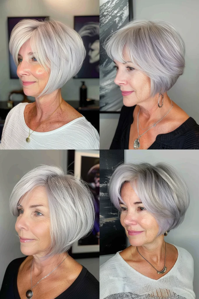 short hairstyles for older women with thin hair