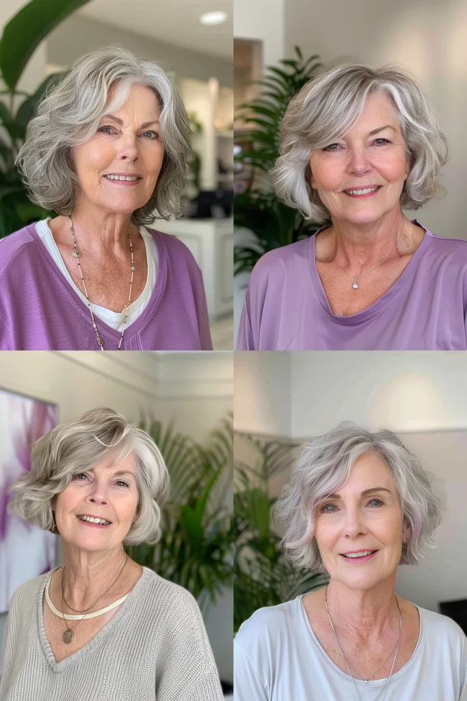 short hairstyles for older women with thin hair