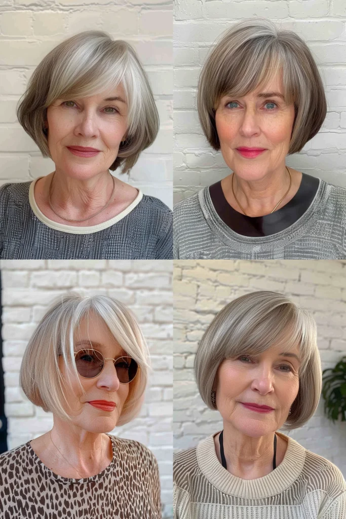 short hairstyles for older women with thin hair