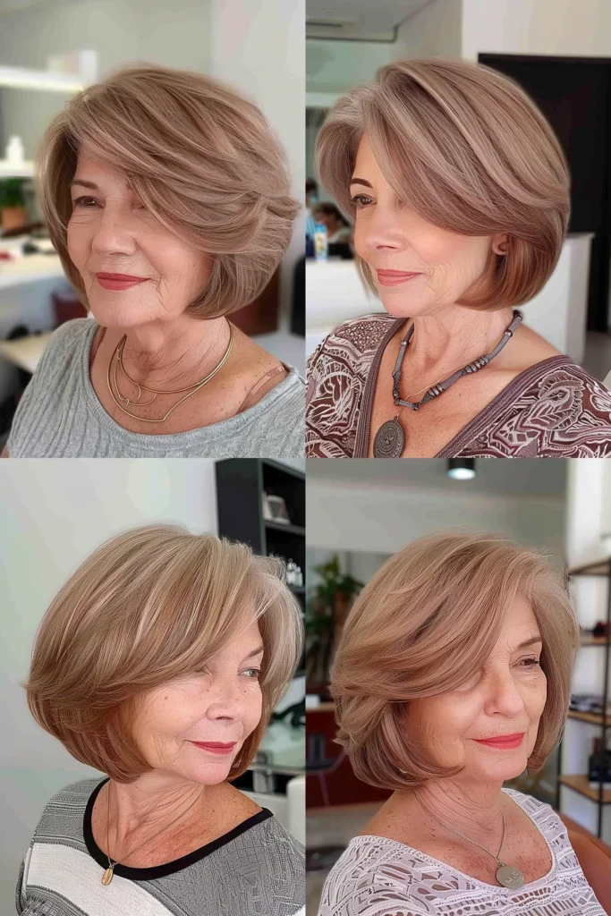 short hairstyles for older women with thin hair