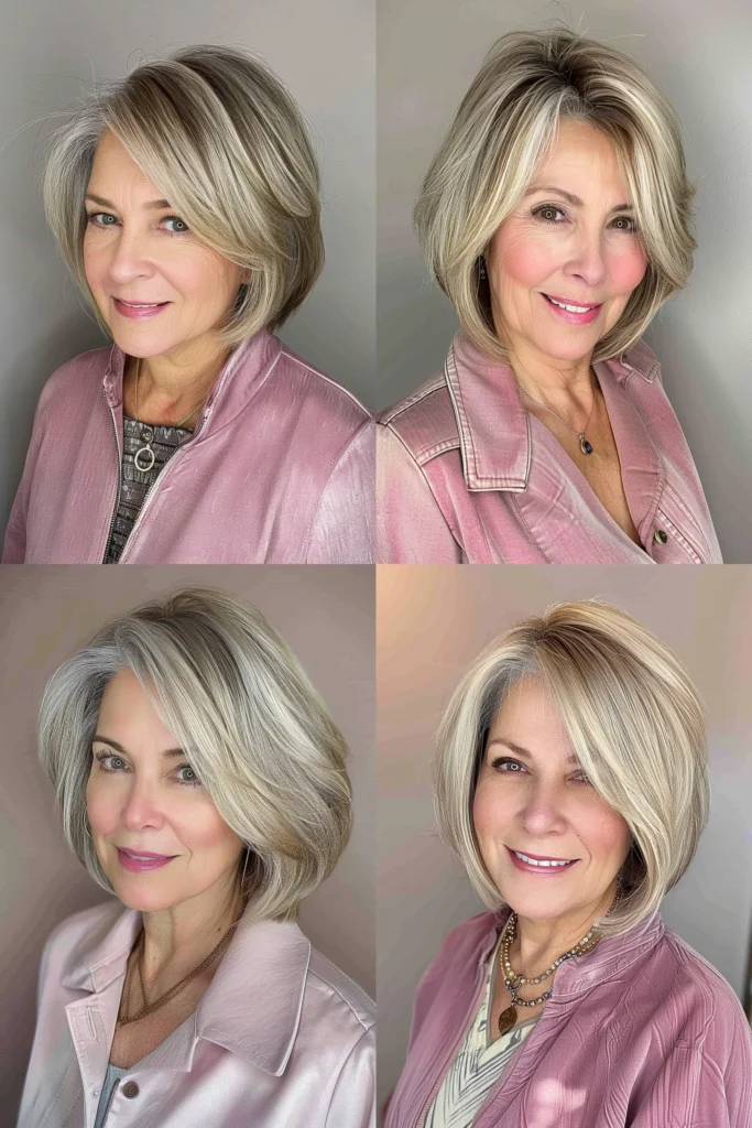 short hairstyles for older women with thin hair