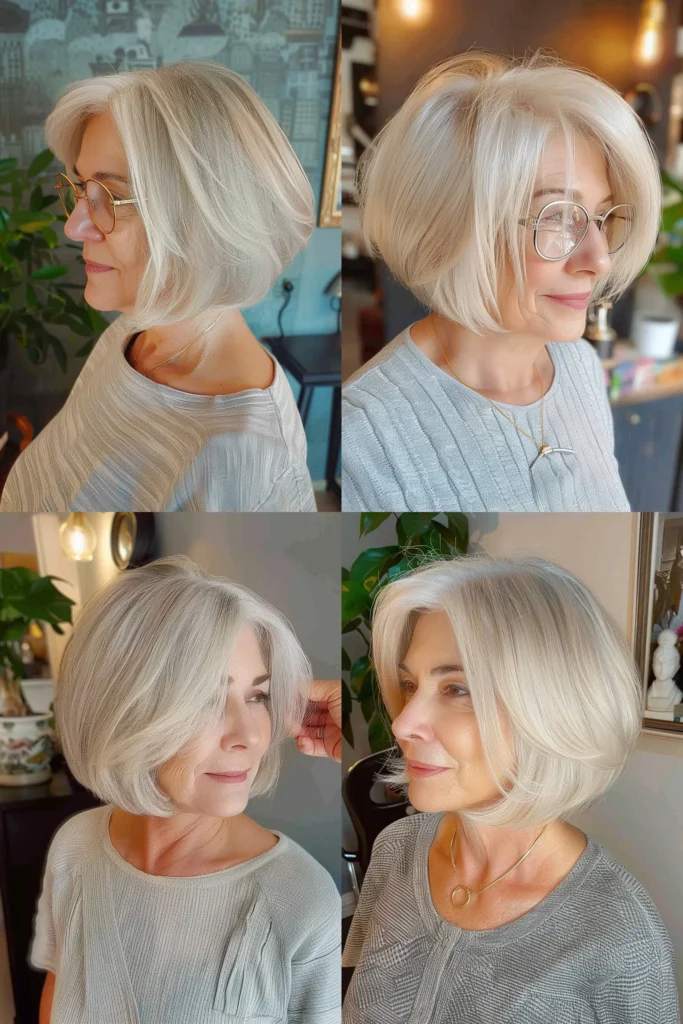 short hairstyles for older women with thin hair