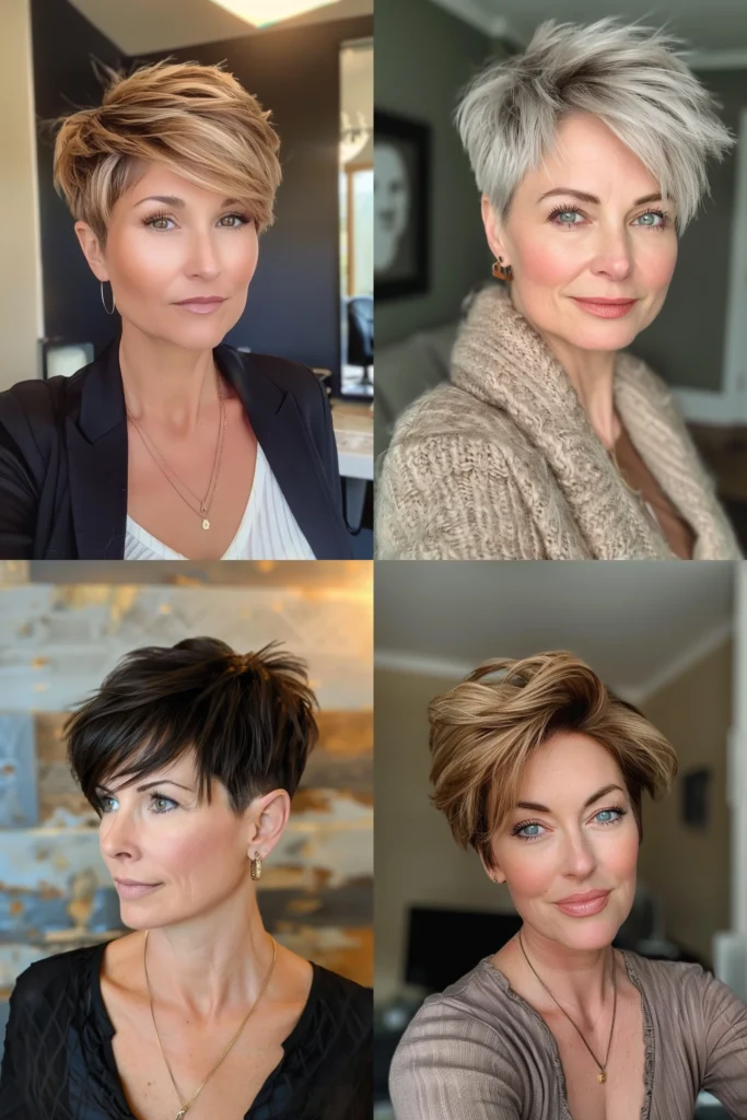 pixie haircuts for women over 60